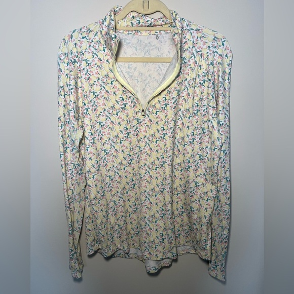 Walter Hagen UV protection 1/4 zip shirt size L Golf Athletic quarter ditzy - Picture 6 of 11